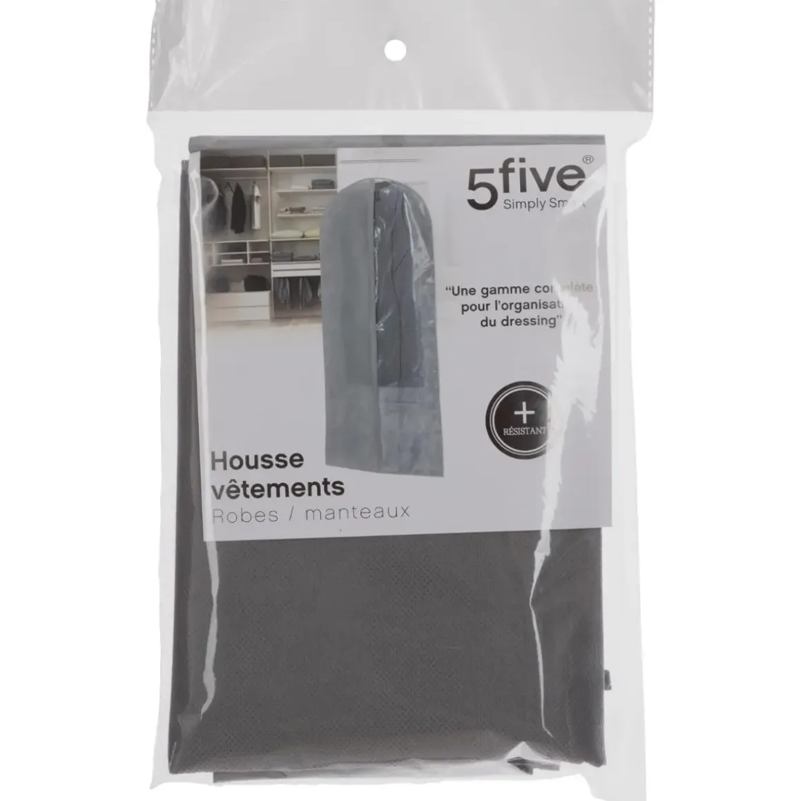HOUSSE VETEMENTS GRIS CLAIR H.135CM