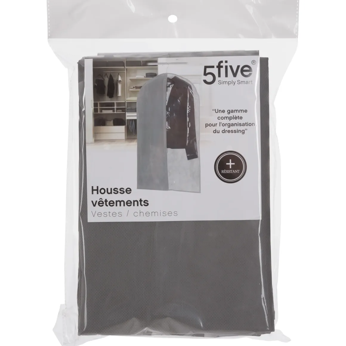 HOUSSE VETEMENTS GRIS CLAIR H.100CM