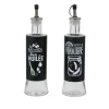 HUILE VINAIGRE VERRE ACIER 6.7X24.8CM