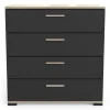 IZZY COMMODE 4 TIROIRS CHENE NOIR