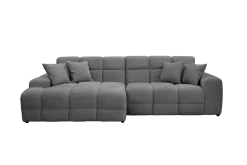 JACOB CANAPE ANGLE GAUCHE ARGENT PERFECT HARMONY 85