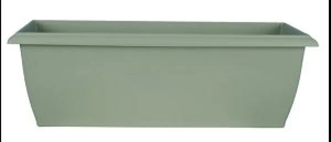 JARDINIERE EVOLUTION GRANDE L.84CM VERT ARGILE 22L
