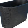 JARDINIERE TEREA 40 ET PLATEAU CLIPS NOIR 7.5 L