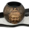 JARDIN ZEN BOIS RESINE SHAMY L.36CM