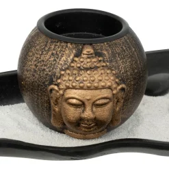 JARDIN ZEN BOIS RESINE SHAMY L.36CM