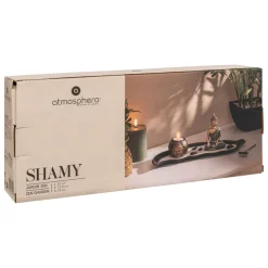JARDIN ZEN BOIS RESINE SHAMY L.36CM