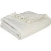 JETE DE LIT EN COTON IVOIRE 230X250CM