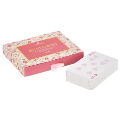 JEU CARTES FLEUR DE ROSE D.12.6X9.5CM