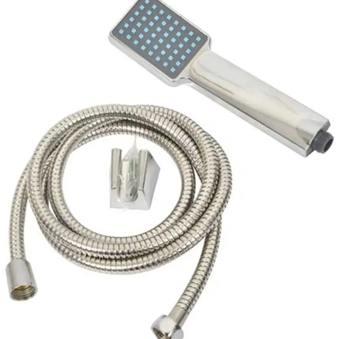 KIT DOUCHETTE 1 FONCTION FORME CARREE FLEXIBLE EXTENSIBLE AC