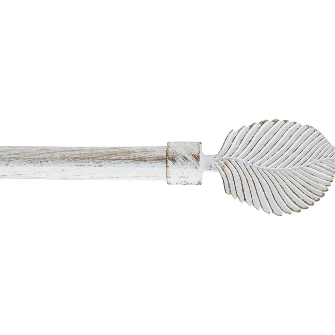 KIT EXT 120 A 210CM D.19 EMBOUT EXOTICA BLANC OR