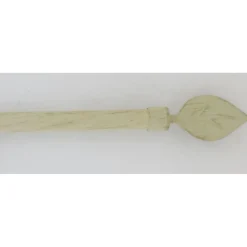 KIT EXT 100 190CM D.19CM EMBOUT FEUILLE IVOIRE OR