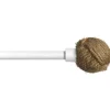 KIT EXT 140 260CM D19 EMBOUT ADA BLANC MAT