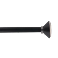 KIT EXT 210 380CM D19 EMBOUT CONI ARGENT NOIR