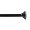 KIT EXT 120 210CM D19 EMBOUT CONI ARGENT NOIR