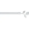 KIT EXT 120 210CM D19 EMBOUT FEUILLE BLANC MAT