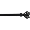 KIT EXT 120 210CM D19 EMBOUT SPHERE NOIR MAT