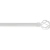 KIT EXT 120 210CM D19 EMBOUT TOUPIE BLANC MAT