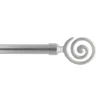 KIT EXT 120 210CM D19 EMBOUT ZOLA GRIS ARGENTE