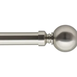 KIT EXT 210 380CM D.28MM EMBOUT BOULE ARGENT MAT