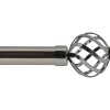 KIT EXT 120 210CM D.28MM EMBOUT FLORENCE GRAPHITE