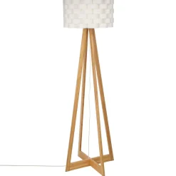 LAMPADAIRE BAMBOU PAPIER MOKI H.150CM
