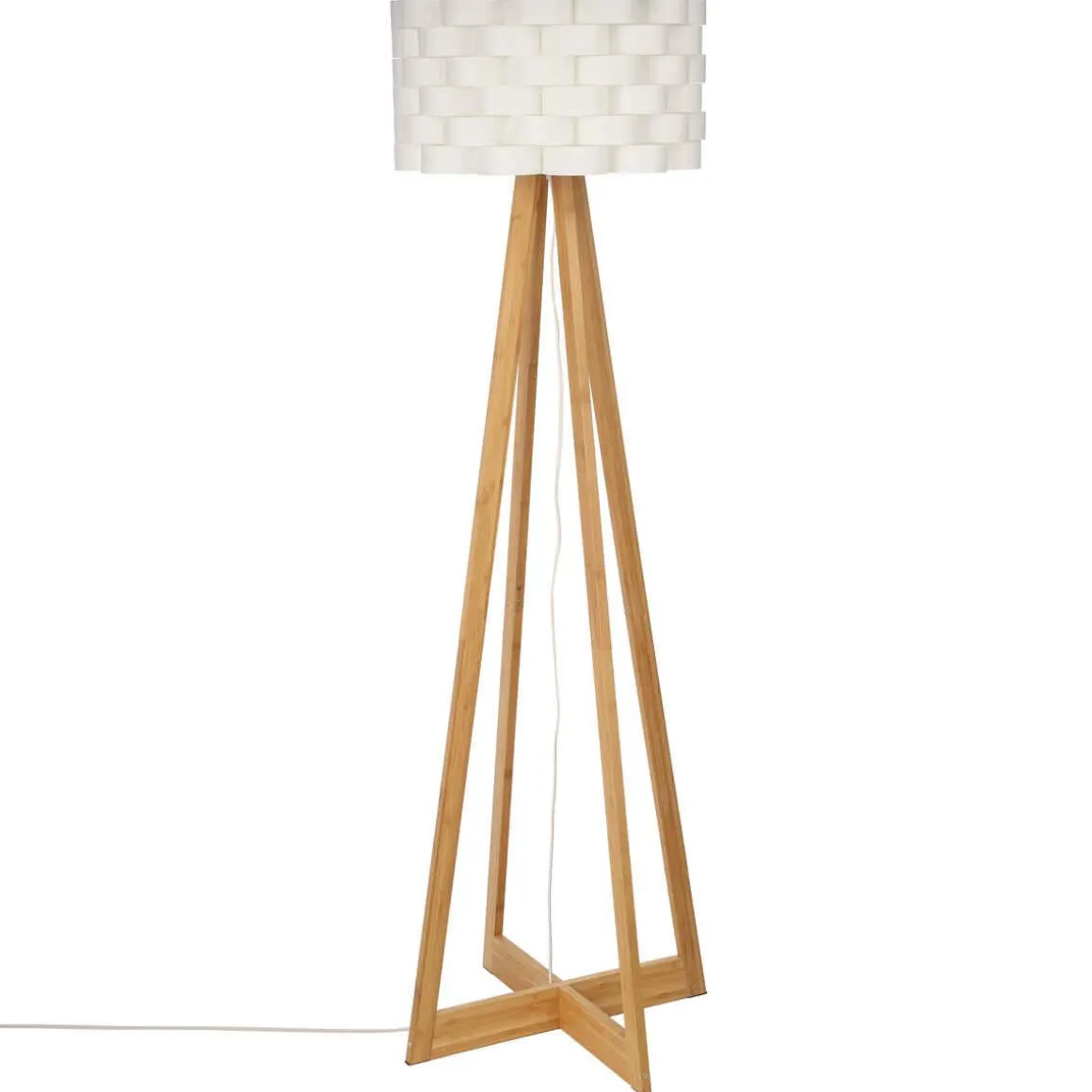 LAMPADAIRE BAMBOU PAPIER MOKI H.150CM
