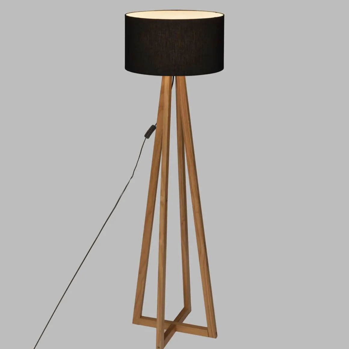 LAMPADAIRE MULTI PIEDS MOLU NOIR H.140CM