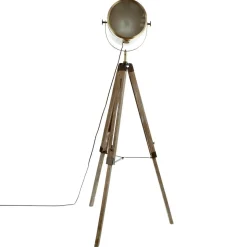 LAMPADAIRE TREPIED PIN EBOR BRONZE H.150CM