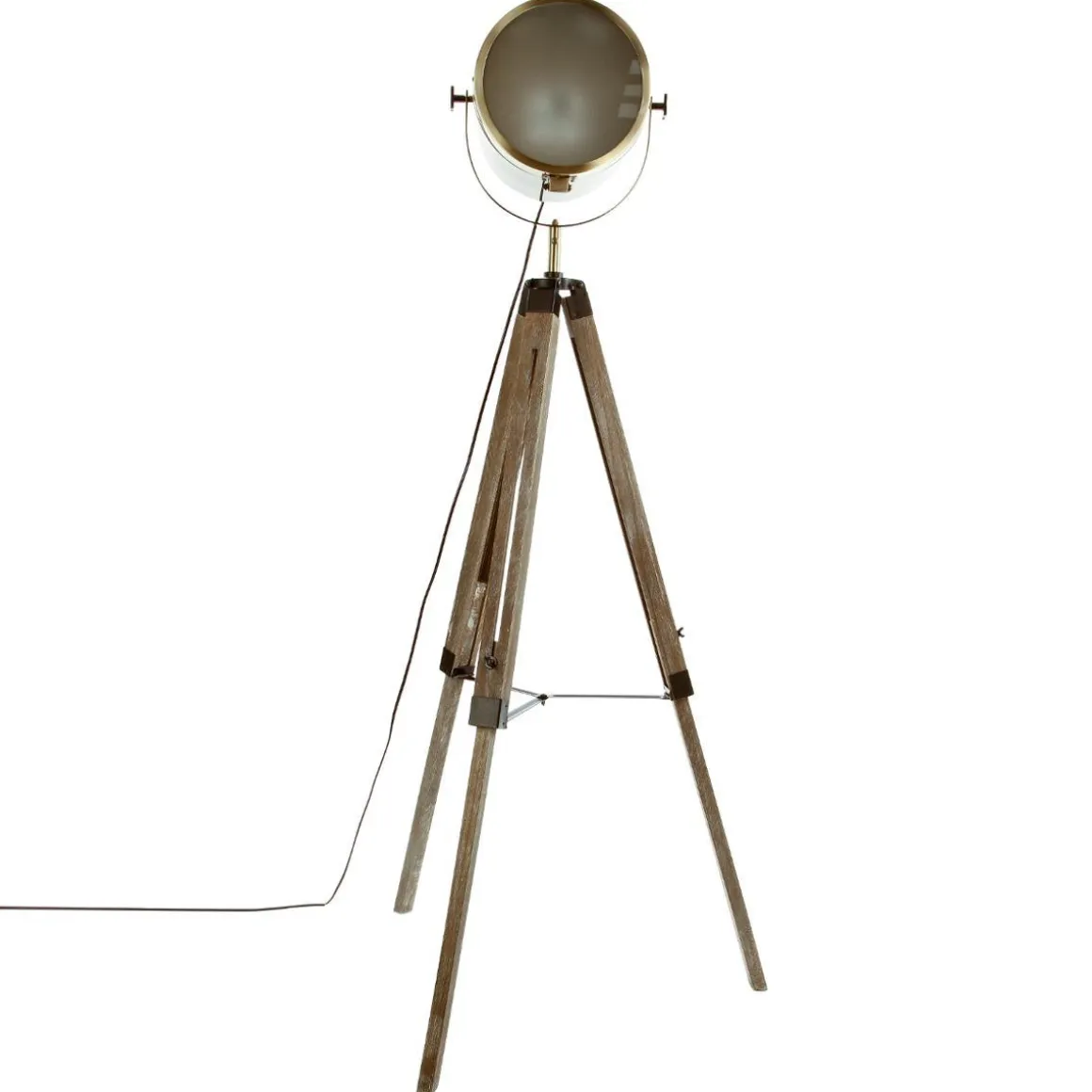 LAMPADAIRE TREPIED PIN EBOR BRONZE H.150CM