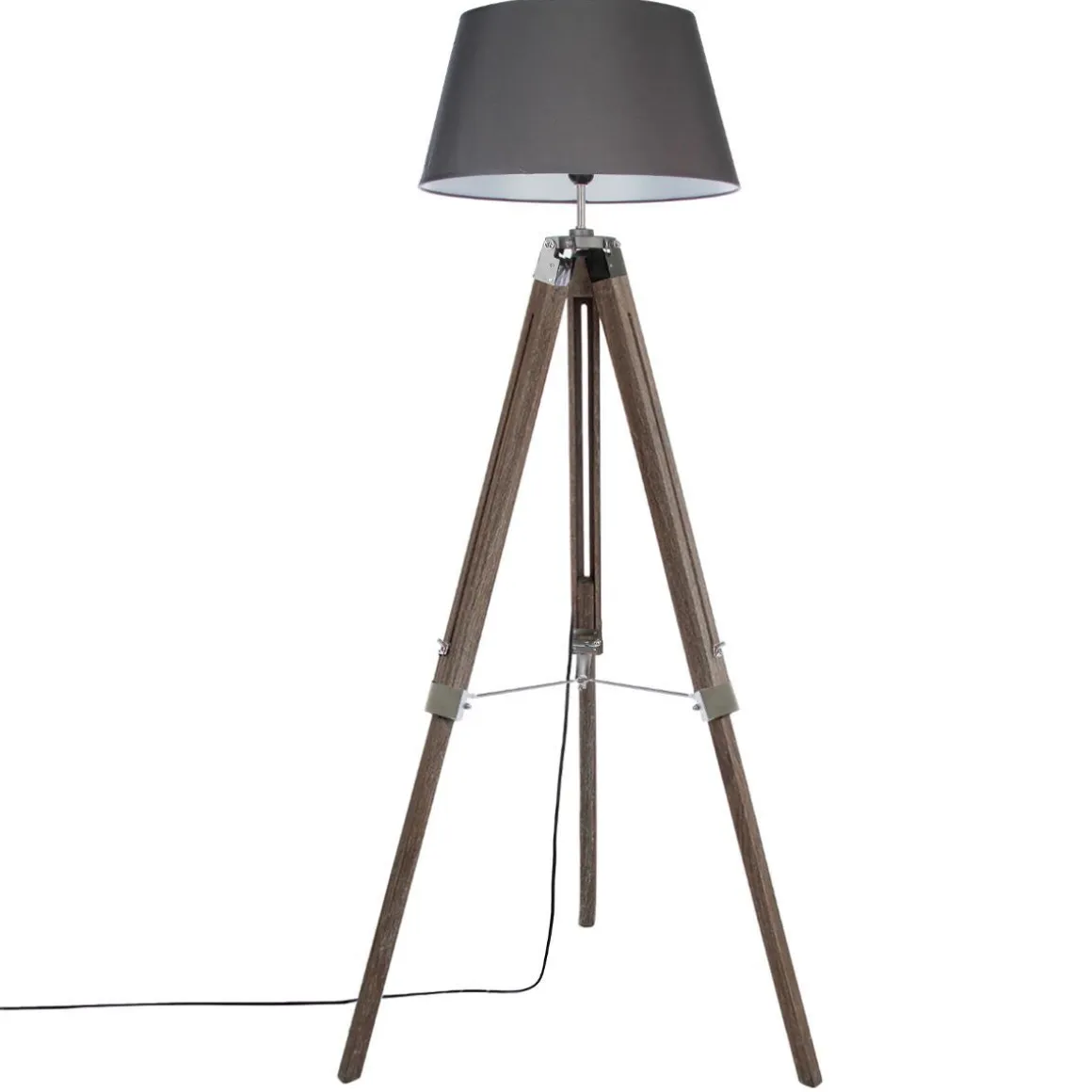 LAMPADAIRE TREPIED RUNO GRIS H.145CM
