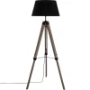 LAMPADAIRE TREPIED RUNO NOIR H.145CM