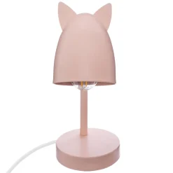 LAMPE A POSER A OREILLES ROSE H.31CM