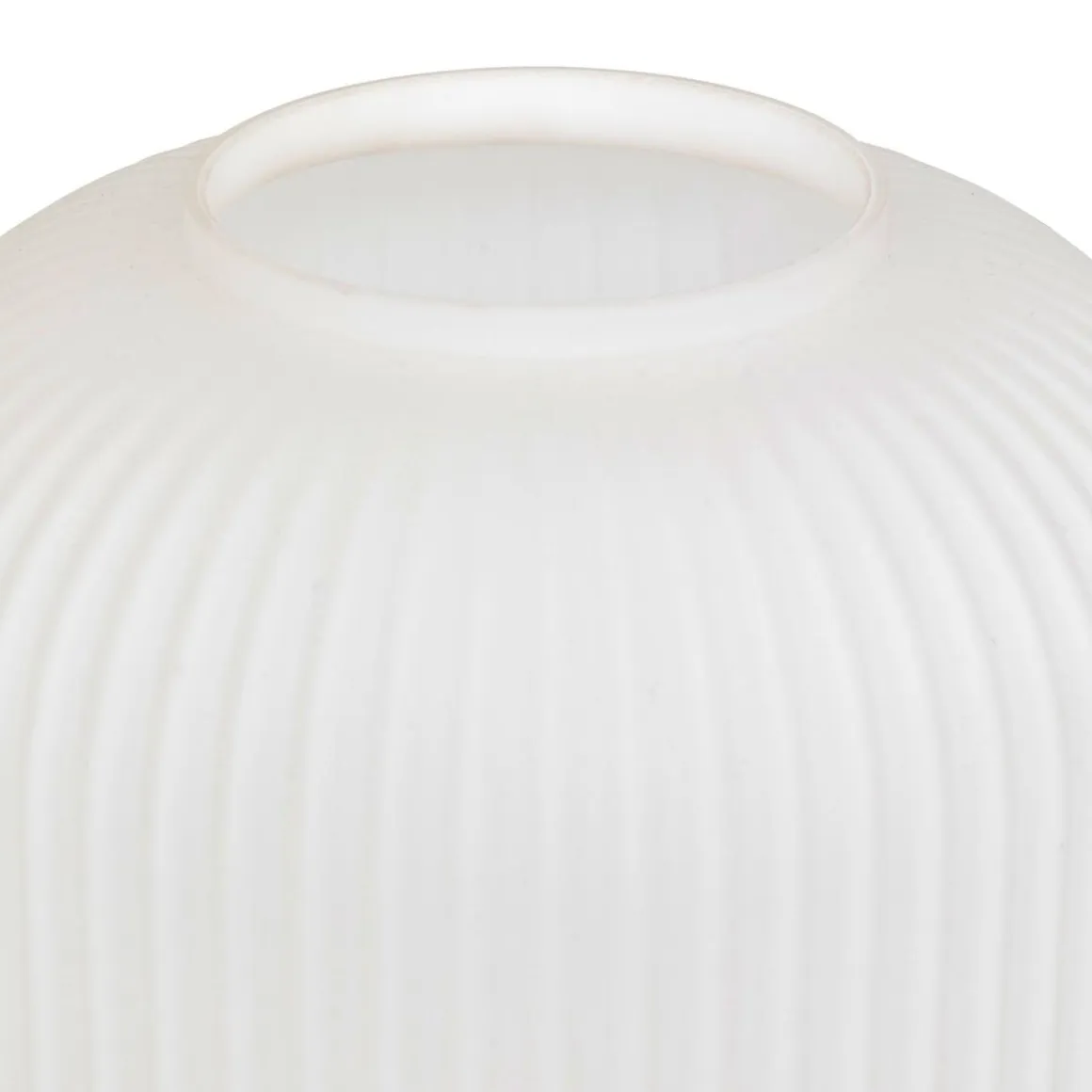 LAMPE A POSER TRAVIS VERRE BLANC H.25CM