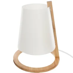 LAMPE BAMBOU ABAT JOUR PLASTIQUE H.26CM