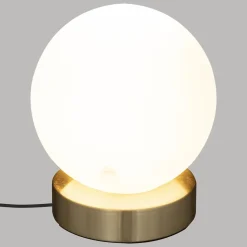 LAMPE BOULE DRIS DORE H.16CM