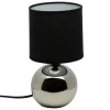 LAMPE BOULE TIMEO ARGENT H.25CM