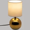 LAMPE BOULE TIMEO DORE H.25CM