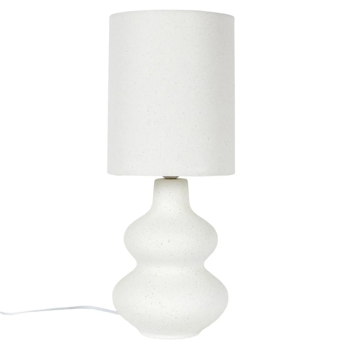 LAMPE CERAMIQUE CREME H.50CM