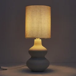LAMPE CERAMIQUE CREME H.50CM