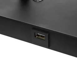 LAMPE CHARGEUR COLORS NOIR H.33CM
