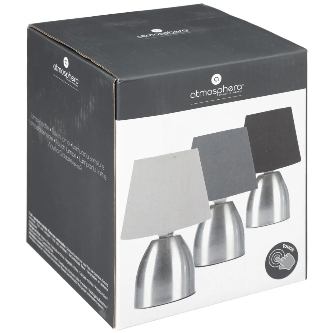 LAMPE CHEVET TOUCH H.19.5CM