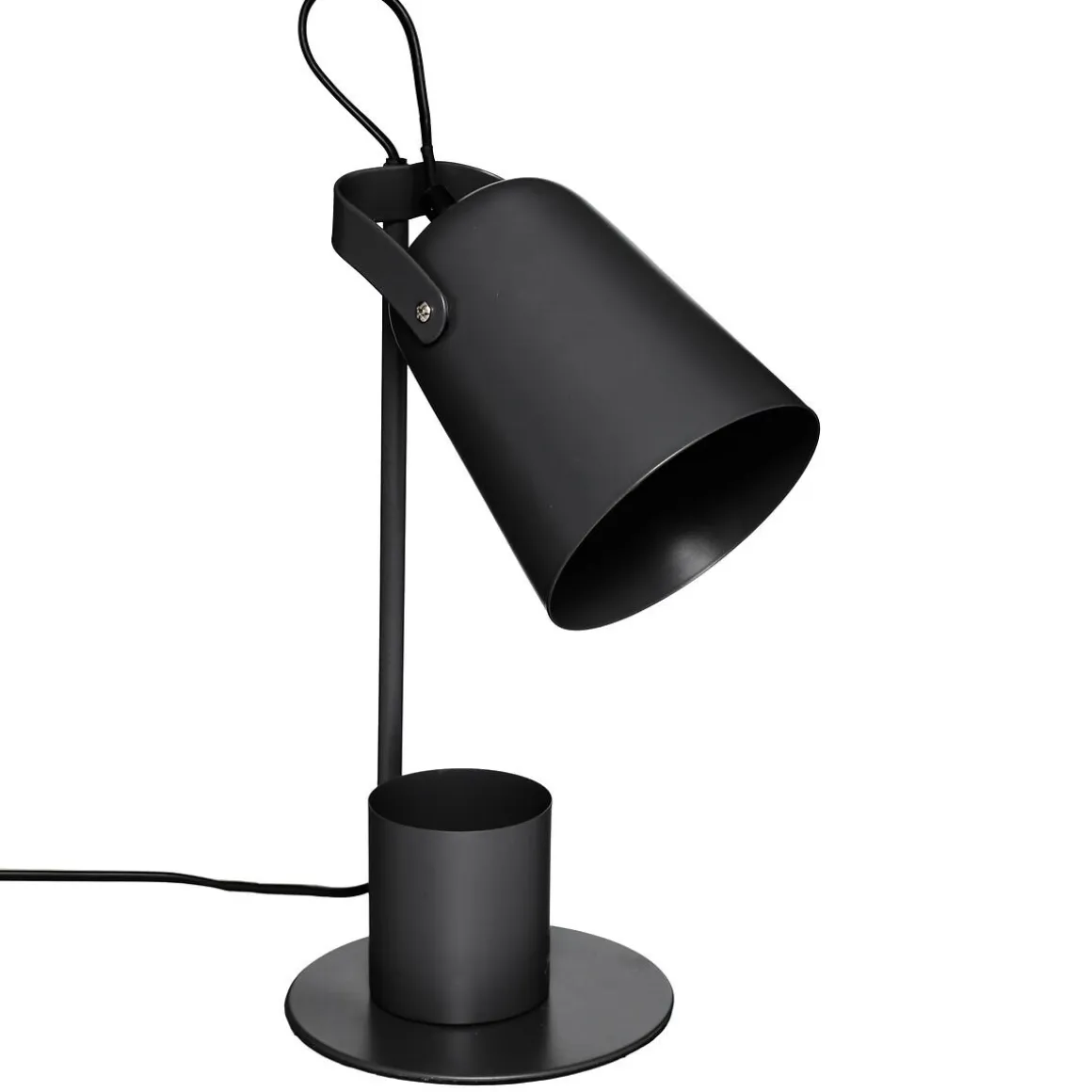 LAMPE DROITE ELIO NOIR H.34CM