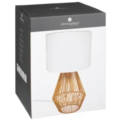 LAMPE DROITE LILA NATUREL H.40CM