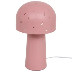 LAMPE DROITE METAL CHAMPIGNON ETOILE ROSE