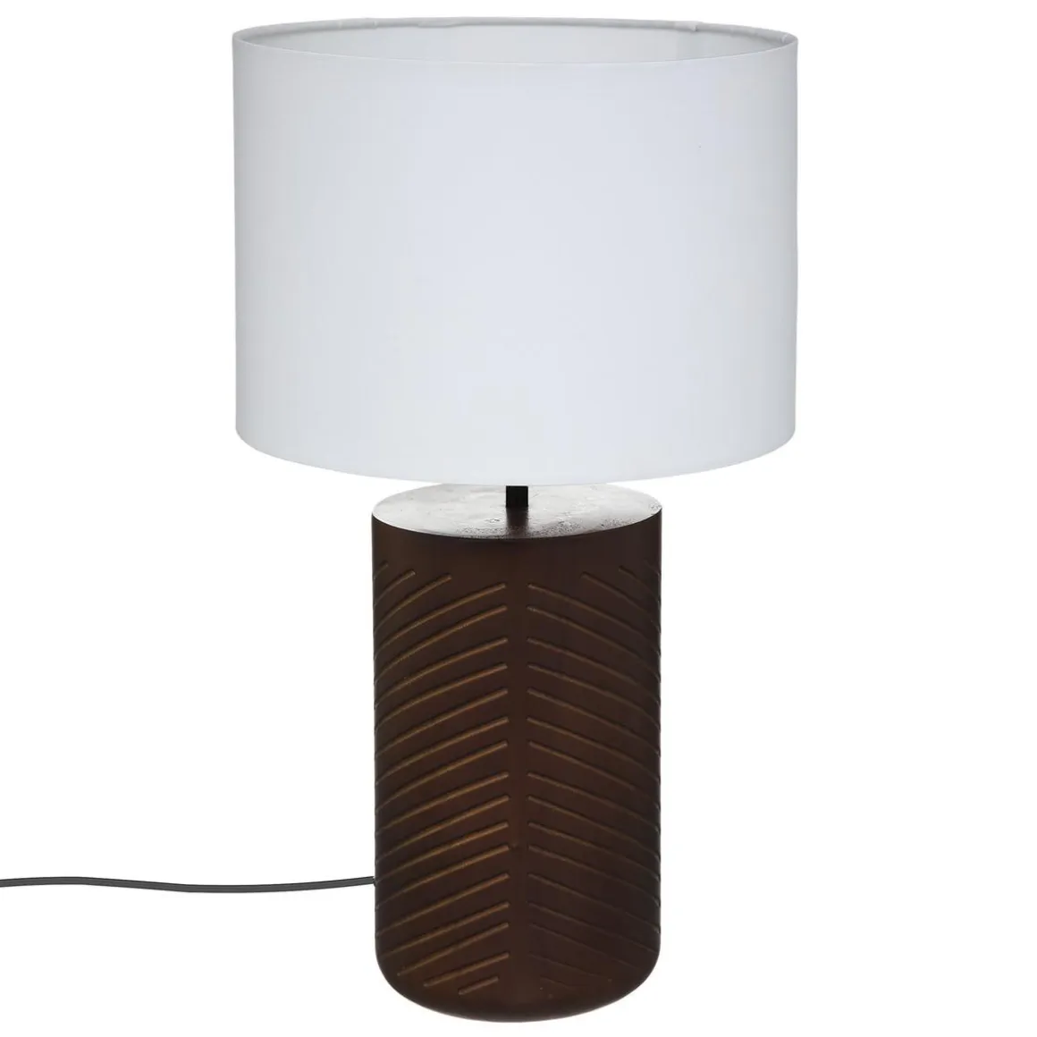 LAMPE DROITE ORIGINES BLANC H.48CM