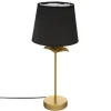 LAMPE DROITE PALMIER DORE H.45.5CM