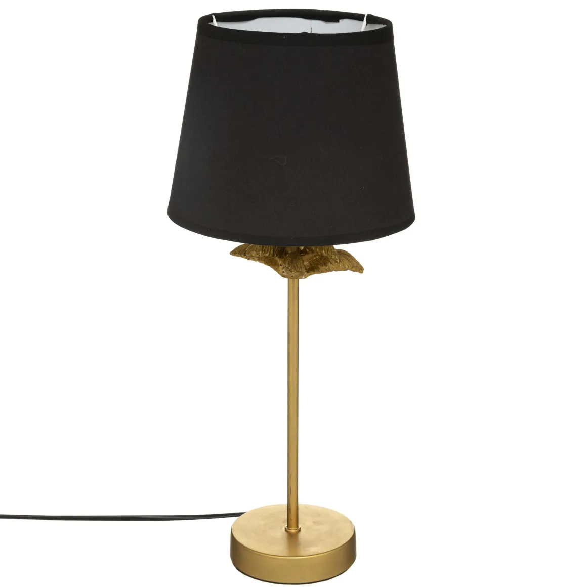 LAMPE DROITE PALMIER DORE H.45.5CM