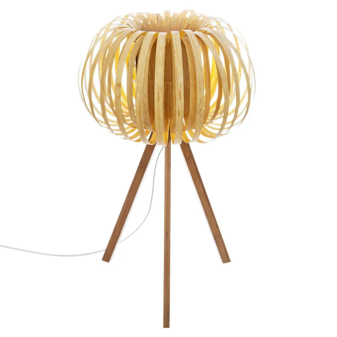 LAMPE EFFET BOIS SIEN H.55CM
