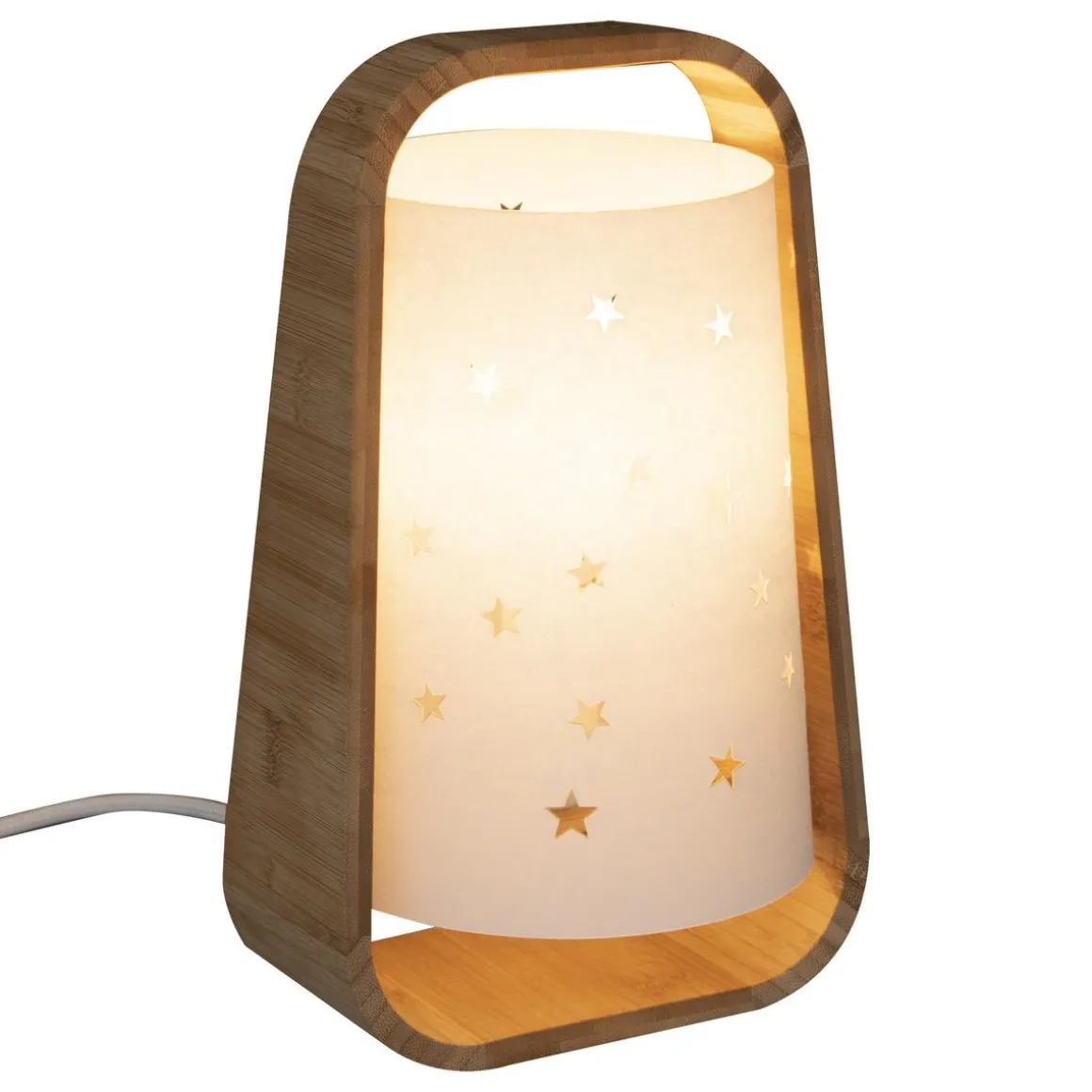 LAMPE ETOILES AJOUREES H.27CM