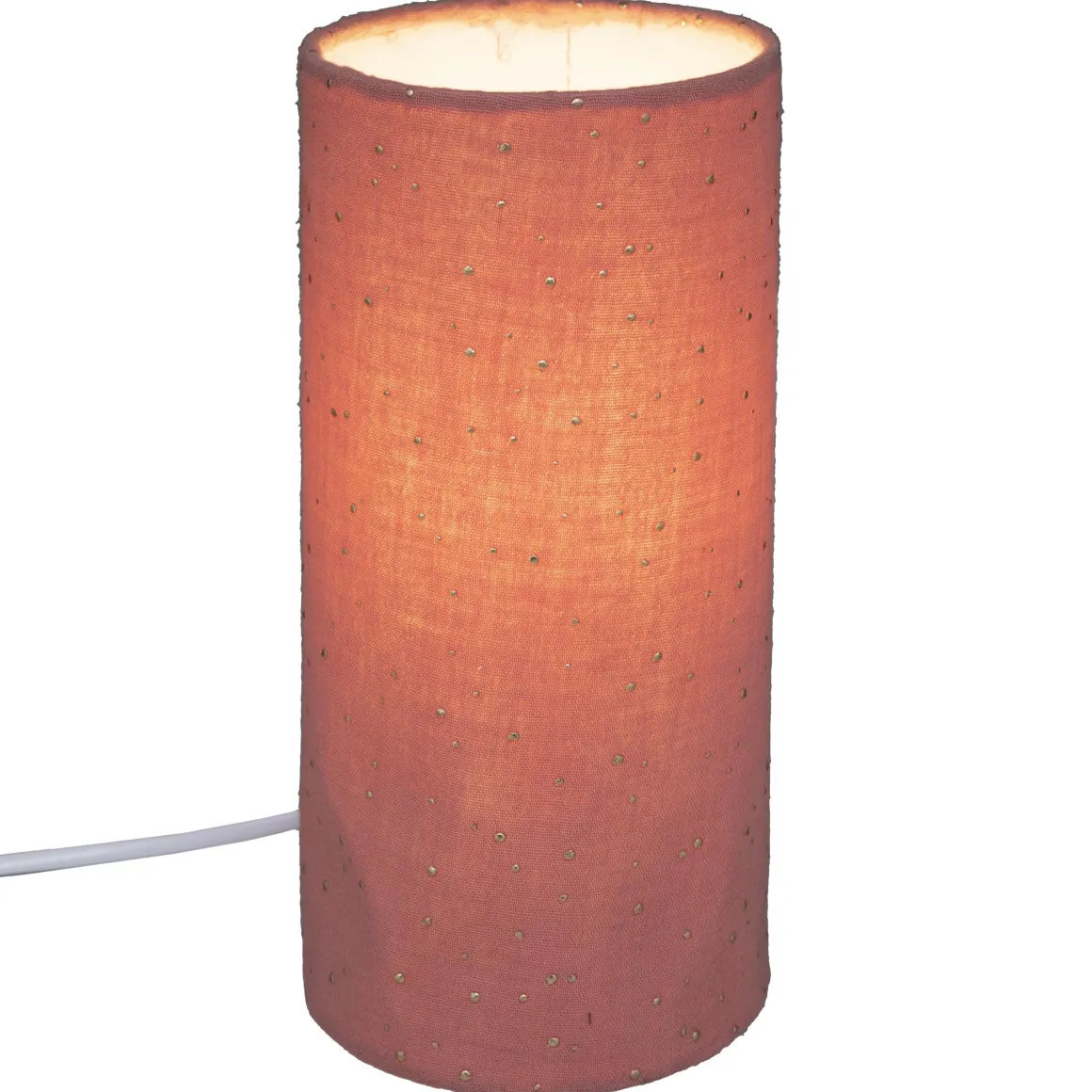 LAMPE GAZE COTON TERRACOTTA